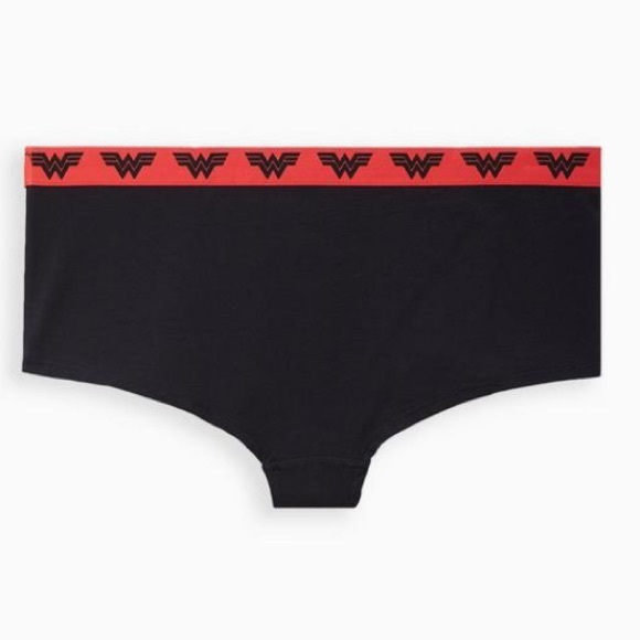 3 for $30 TORRID NWT Boyshort Panty - Cotton Wonder Woman Black Size 3X 0334 - Picture 2 of 5